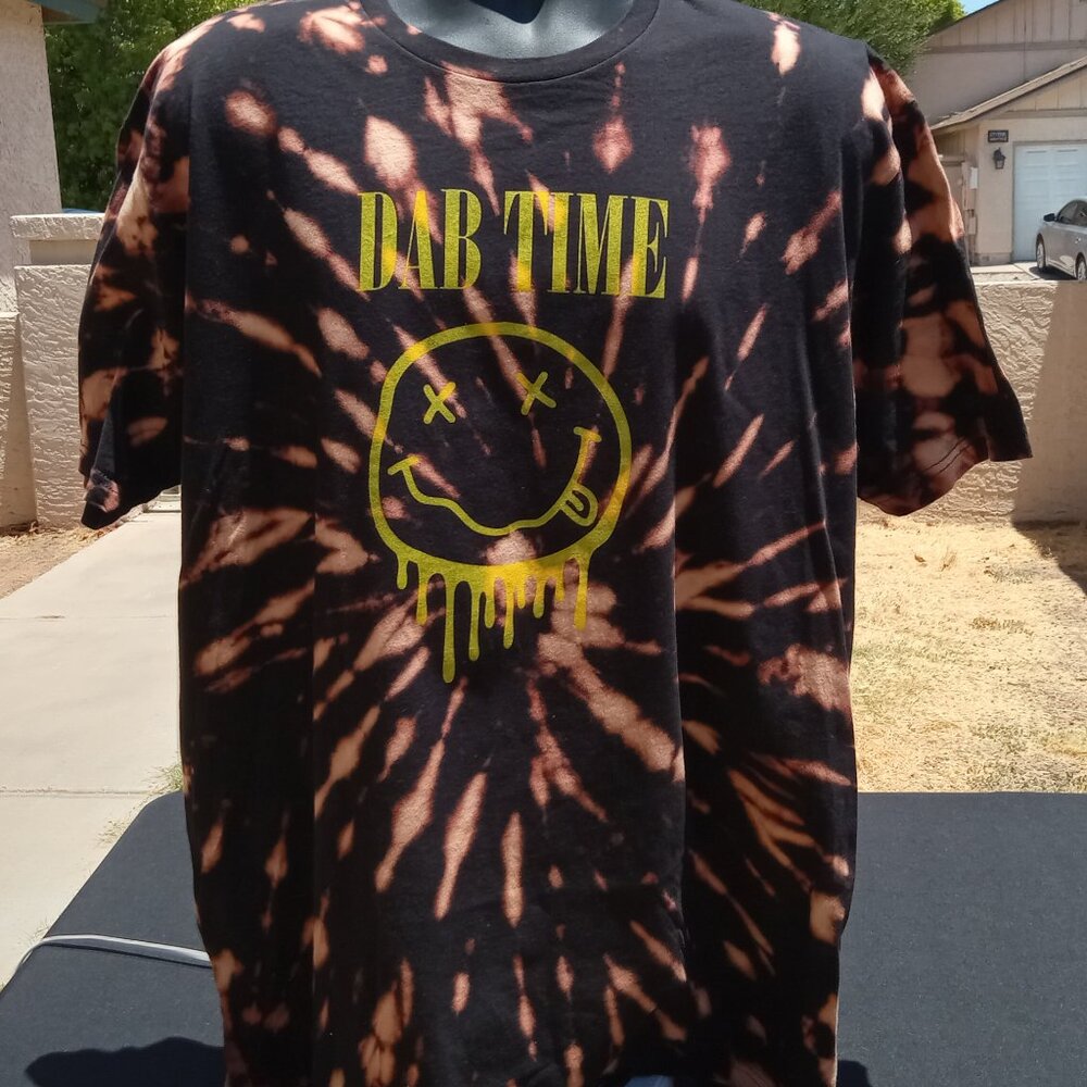 "Dab Time" Graphic T-Shirt – Black Tie Dye, Unisex
